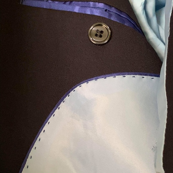 Berragamo Navy Slim Fit Suit 36S - Picture 4 of 5